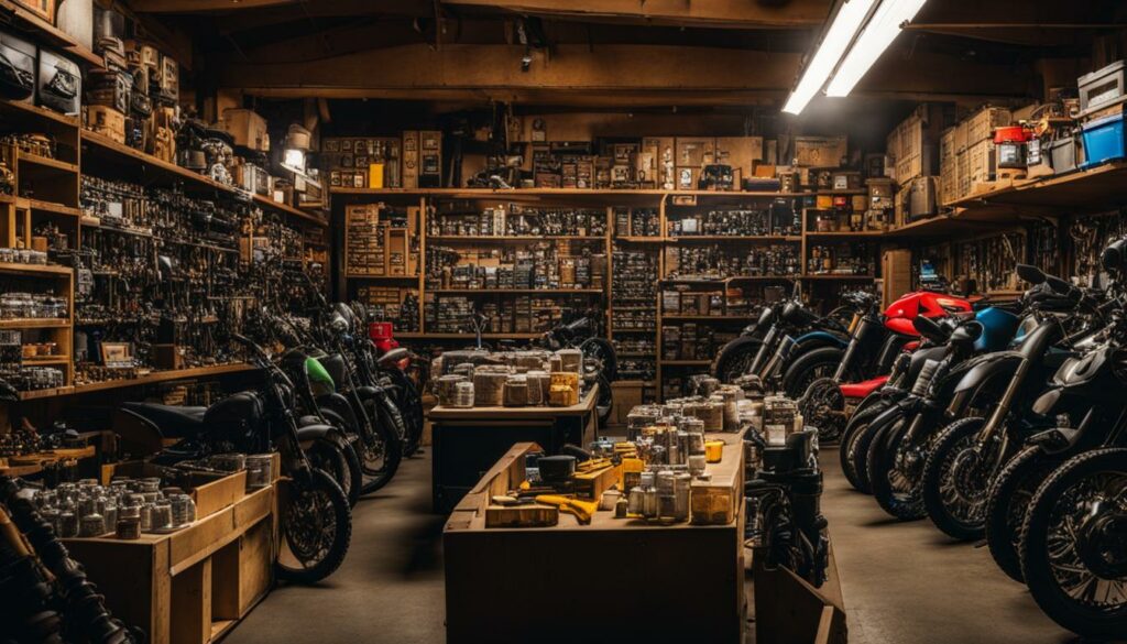 loja de peças para motos